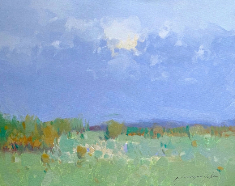 Summer Day, Original oil Painting, Handmade artwork, One of a Kind